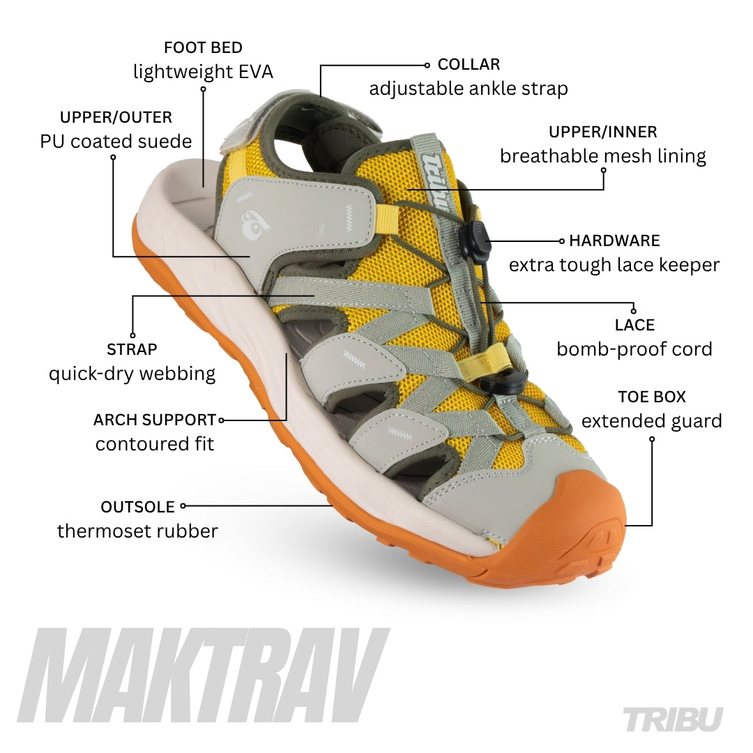 Maktrav - Light Gray/Almond