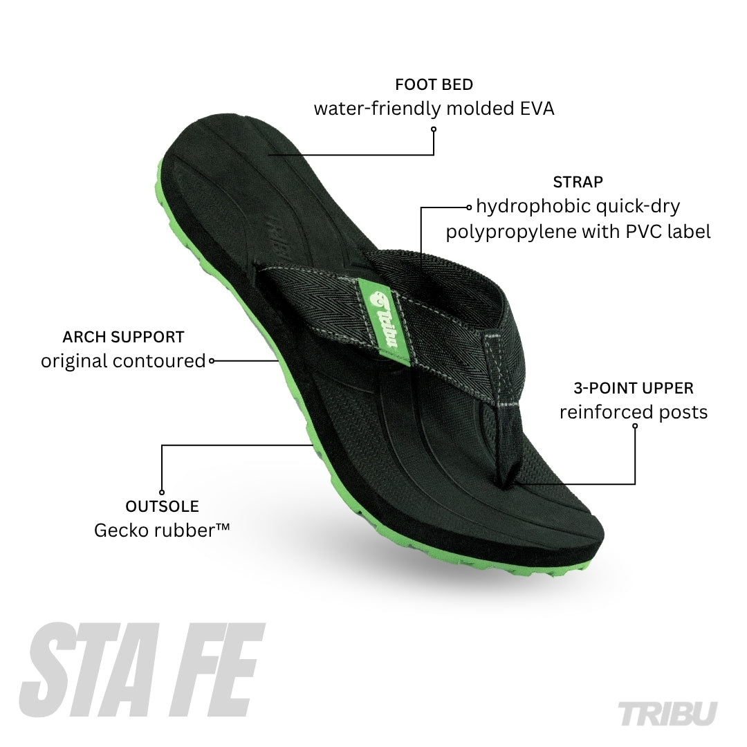 Sta Fe - Black/Green